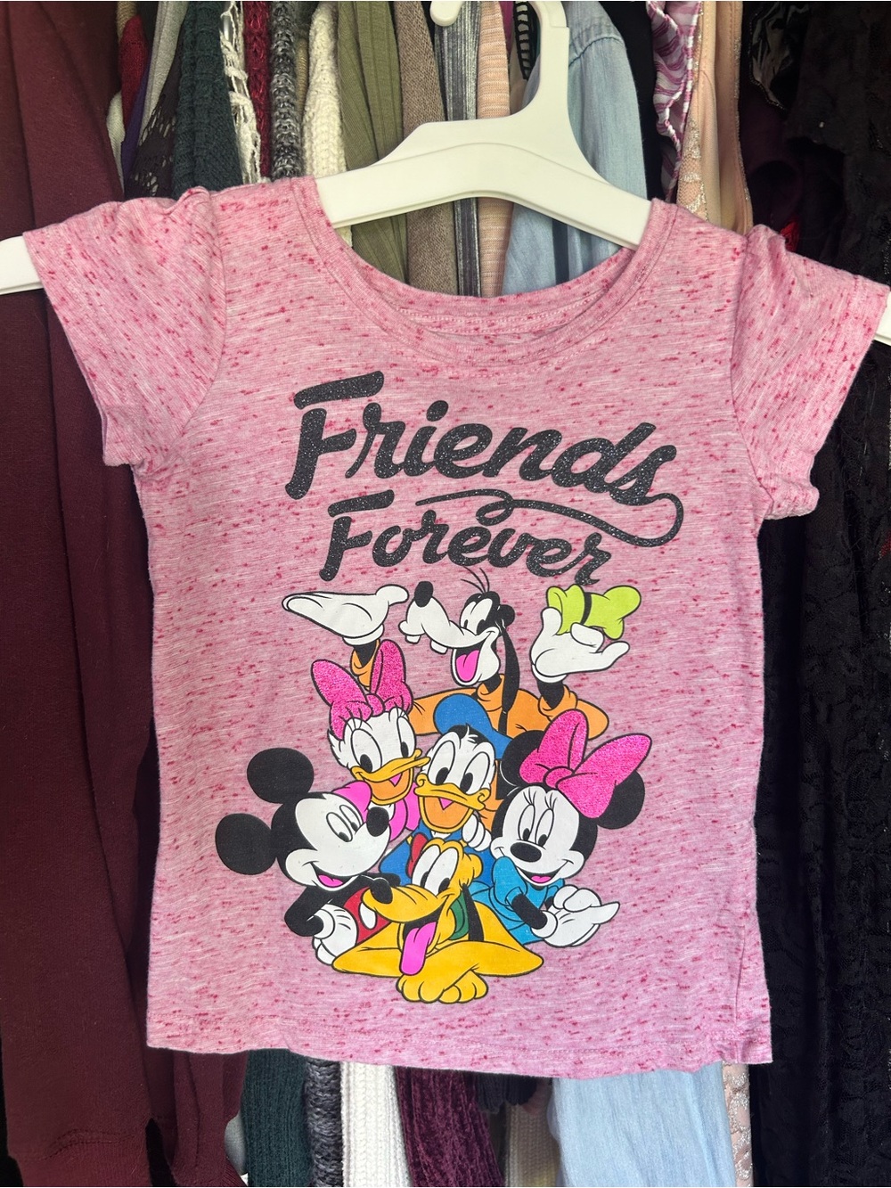 Disney Pink 'Friends Forever' Short Sleeve Tee